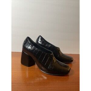 Mishka Crocodile Pattern Shoes With Chunky Heels Women’s Says 38 (Fits Size 7.5)